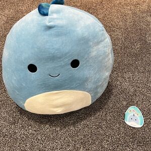 Squishmallows Blue dinosaur Plush Toy